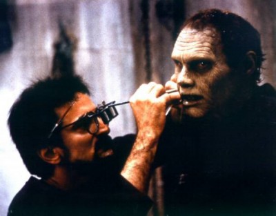 Savini working on Bub zombie from Dawn of the Dead (1978)