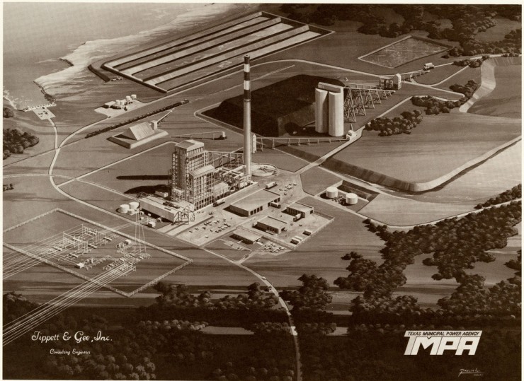 Architectural Rendering of the Gibbons Creek Power Project