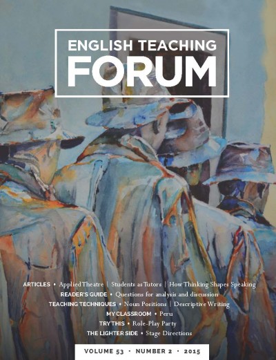 Cover of current issue of English Teaching Forum