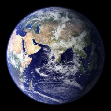 NASA Blue Marble photo of Earth