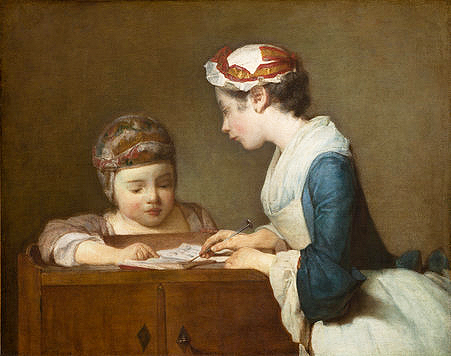 The Little Schoolmistress, by Chardin