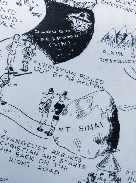 A Chart of the Pilgrim's Progress (detail)