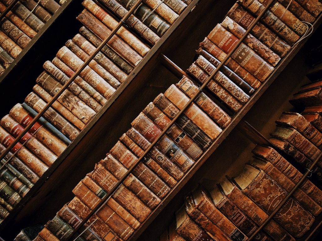 Shelf full of books