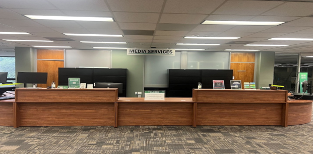 Media Library Service Desk Located on the 2nd floor of Willis Library