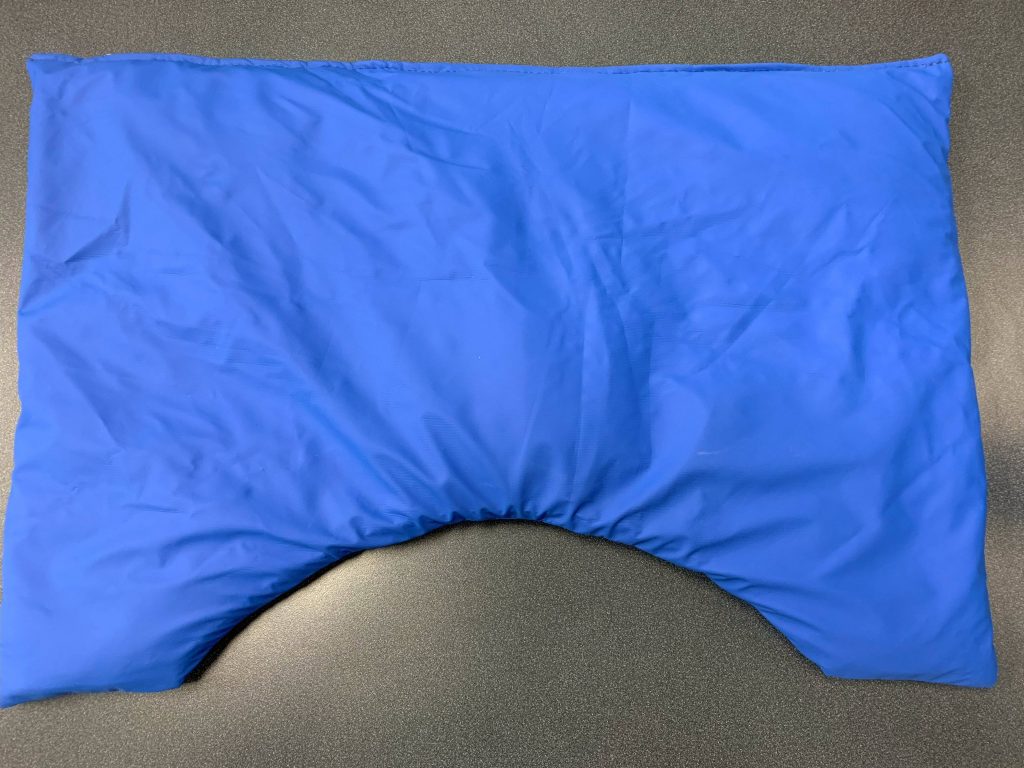 Large blue rectangular bag