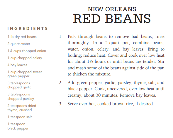 New Orleans Red Beans recipe