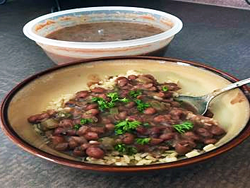 A plate of New Orleans Red Beans