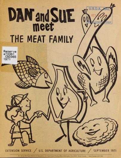 Dan and Sue Meet the Meat Family coloring book