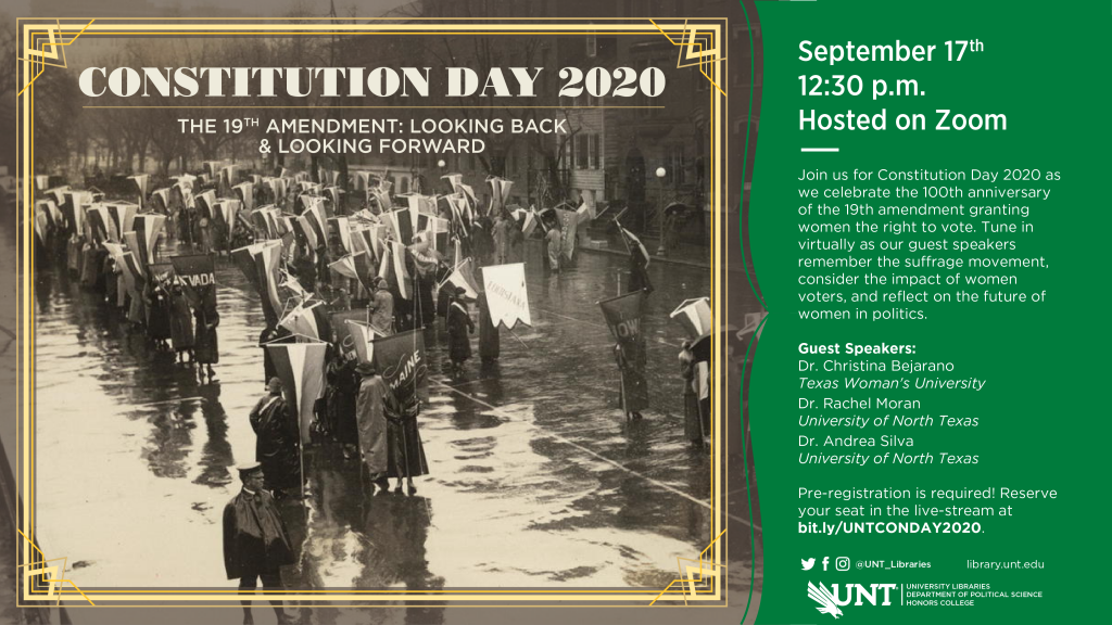 Constitution Day 2020 at UNT