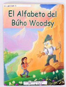 Cover of picture book entitled "El alfabeto del Búho Woodsy"