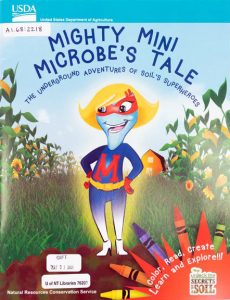 Cover of Mighty Mini Microbe's Tale coloring book