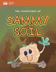 Cover of the coloring book "The Adventures of Sammy Soil"
