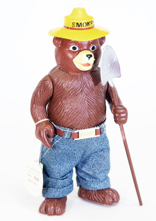 Smokey Bear plastic action figure