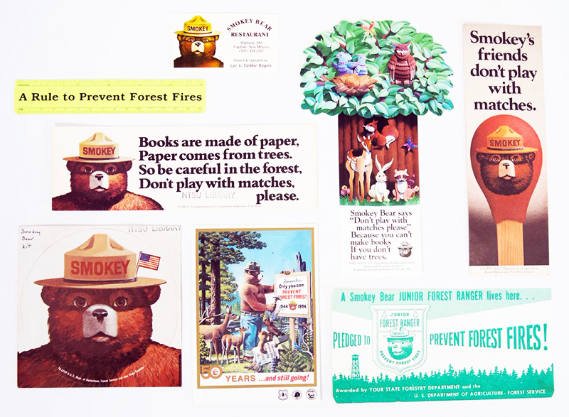 Smokey Bear bookmarks, 