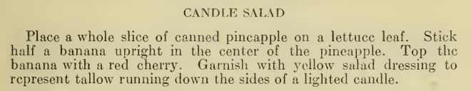 Candle Salad (recipe)