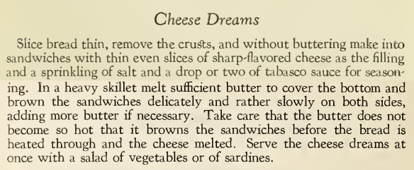 Recipe for Cheese Dreams