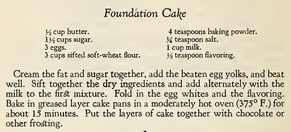 Recipe for a basic layer cake that can serve as the foundation for other recipes.