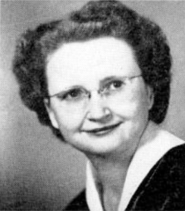 1951 yearbook photo of Pauline Ward, who was appointed the first government documents librarian at North Texas State Teachers College in 1948