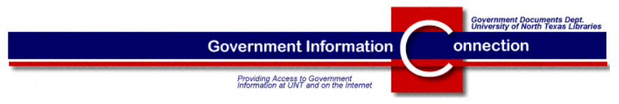 Logo from the UNT Libraries' first government information web portal